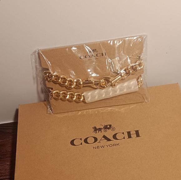 Coach | Bags | Coach Chunky Chain Replacement Or Addition Gold Brand ...